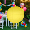 Kağıt Fener 20cm Sarı -KF032Sr-