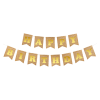 BNR62 Happy Birthday Harf Afiş -Kraft Altın-