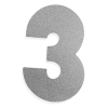 Strafor Süs Rakam Gümüş -3-