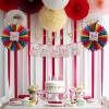 Yelpaze Afiş Süs H. Birthday Gökkuşağı -KF118-