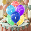 Pastel Balon Çepeçevre Baskılı100lü-İyiki Doğdun 1 Yaş