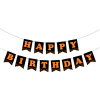 No:05 Happy Birthday Harf Afiş -Neon Turuncu-