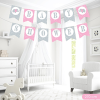 BNR77 Baby Shower Harf Afiş -Kız-