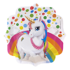 Karton Tabak 23cm 8li -Rainbow Unicorn-