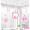 SW18 Babyshower Kız Sarkıt Süs 6lı