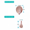 5 Krom Balon 100lü -Pembe-