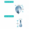 5 Krom Balon 50li -Açık Mavi-