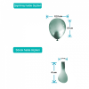 5 Krom Balon 100lü -Yeşil-