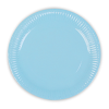 Karton Tabak 23cm 8li -Makaron Mavi-