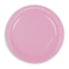 Karton Tabak 23cm 8li -Makaron Pembe-