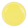 Karton Tabak 23cm 8li -Makaron Sarı-