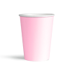 Karton Bardak 8oz 8li -Makaron Pembe-