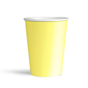 Karton Bardak 8oz 8li -Makaron Sarı-