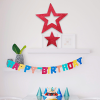 Strafor Dekor Süs İç İçe Yıldız 30cm 2li