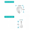 5 Pastel Balon 100lü -Beyaz-
