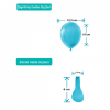 5 Pastel Balon 100lü -Mavi-