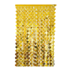 Metalize Kalp Arka Fon 100x200cm -Altın-