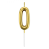 Rakam Mum 7cm -Altın 0-