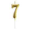 Rakam Mum 7cm -Altın 7-
