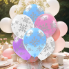 Pastel Balon Çepeçevre Baskılı100lü -Snowflakes-