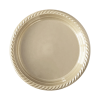 Tek Kullanımlık Plastik Tabak 22cm -Krem-