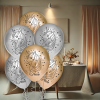 Metalik Balon Baskılı 100lü -Elegant Unicorn-