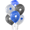Pastel Balon Çepeçevre Baskılı100lü -Rocket Space-