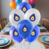 Pastel Balon Baskılı 100lü -Nazar Boncuğu-
