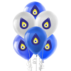 Pastel Balon Baskılı 100lü -Nazar Boncuğu-