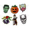 Halloween Mask DIY-CUT Özel Kesim Banner
