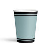Karton Bardak 8oz 8li -Retro Ada Mavisi-