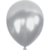10 Metalik Balon 100lü -Gümüş-