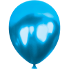10 Metalik balon 100lü -Mavi-