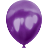 10 Metalik Balon 100lü -Mor-