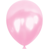 10 Metalik Balon 100lü -Açık Pembe-