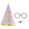 Kotyon Set Makaron Renkler -Happy Birthday-