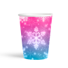 Karton Bardak 8oz 8li Snowflakes-
