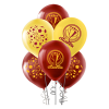 Pastel Balon Baskılı 100lü -Champion Sarı Kırmızı-