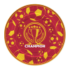 Karton Tabak 23cm 8li -Champion Sarı Kırmızı-