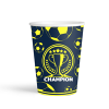 Karton Bardak 8oz 8li -Champion Sarı Lacivert