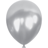 12 Vivaloons Metalik Balon 100lü -Gümüş-