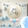 24 Cinsiyet Partisi Balon Kiti -Mirror White Gold & Blue-