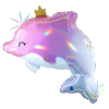 27 Grabo Folyo Balon -Glowy Dolphin-