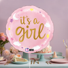 18 Grabo Folyo Balon -Its A Girl Stars & Clouds-