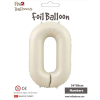 Rakam Folyo Balon 34 Krem -0