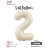 Rakam Folyo Balon 34 Krem -2