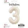 Rakam Folyo Balon 34 Krem -3