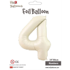 Rakam Folyo Balon 34 Krem -4