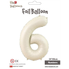 Rakam Folyo Balon 34 Krem -6