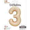 Rakam Folyo Balon 34 Karamel -3